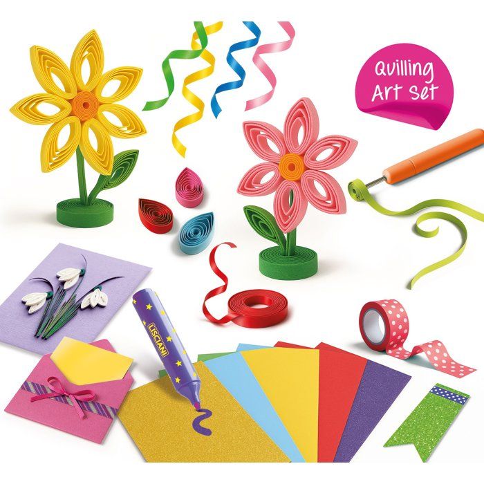 KIDS ART Stripe and Stripe - LISCIANIGIOCHI - Kit Créatif - Rubans & Paillettes - Effets Graphiques - Des 7 ans