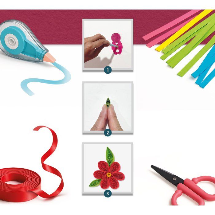 KIDS ART Stripe and Stripe - LISCIANIGIOCHI - Kit Créatif - Rubans & Paillettes - Effets Graphiques - Des 7 ans
