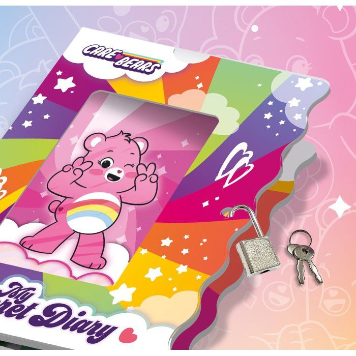 Création journal secret - Les Bisounours - LISCIANIGIOCHI - Journal Intime - Cadenas - Feutres magiques - Des 5 ans