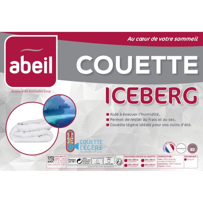 ABEIL Couette légere ICEBERG 140x200cm
