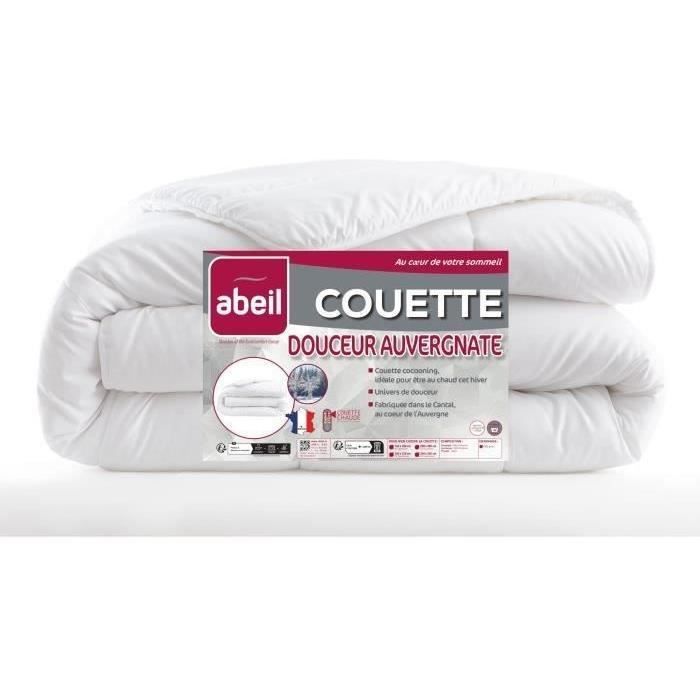 Couette chaude 400gr/m² Douceur Auvergnate - 140 x 200 cm - 1 personne - ABEIL