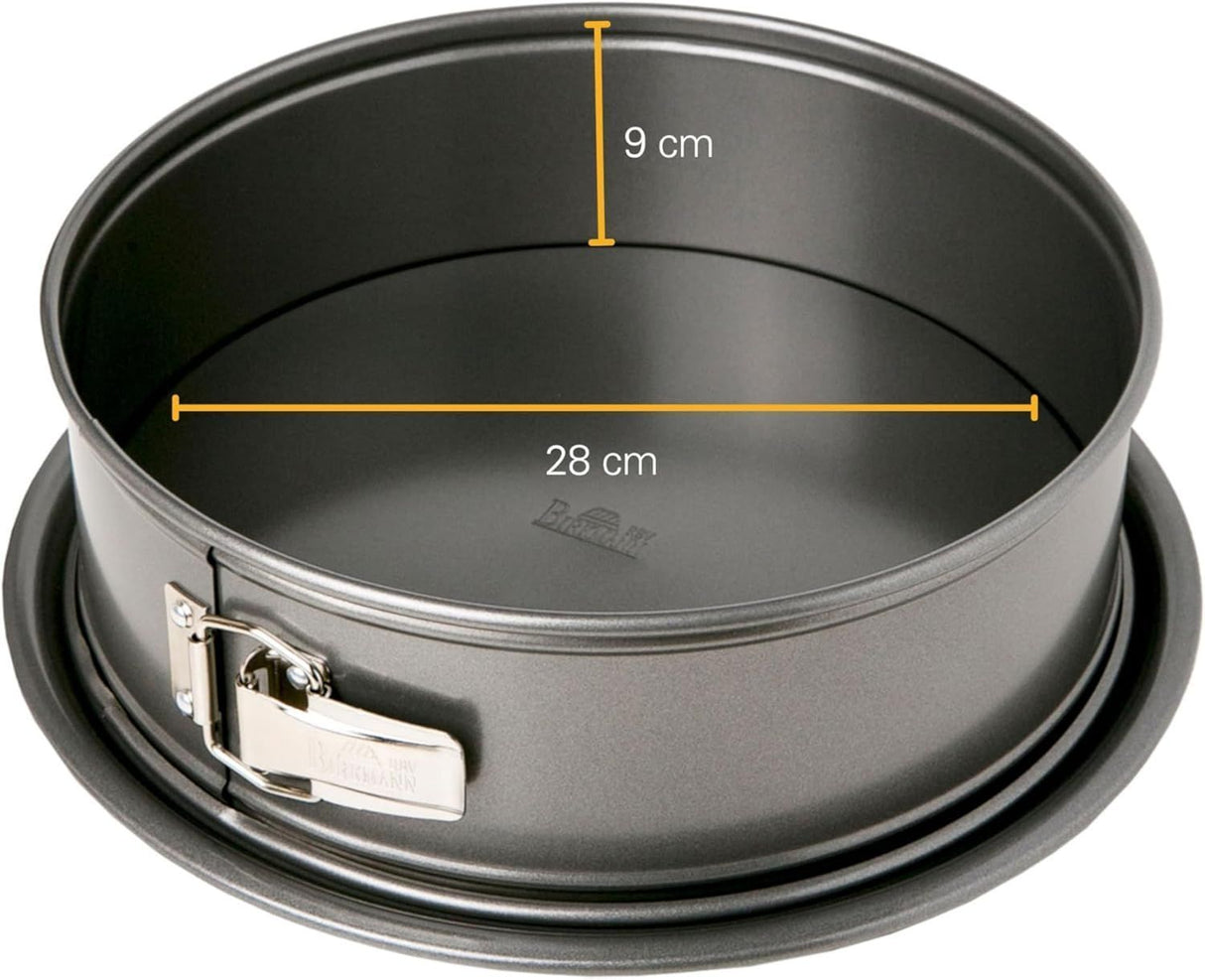 Moule a fond amovible - BIRKMANN - EASY BAKING - Acier carbone - Anti adhésif - 28 x 28 x 9 cm