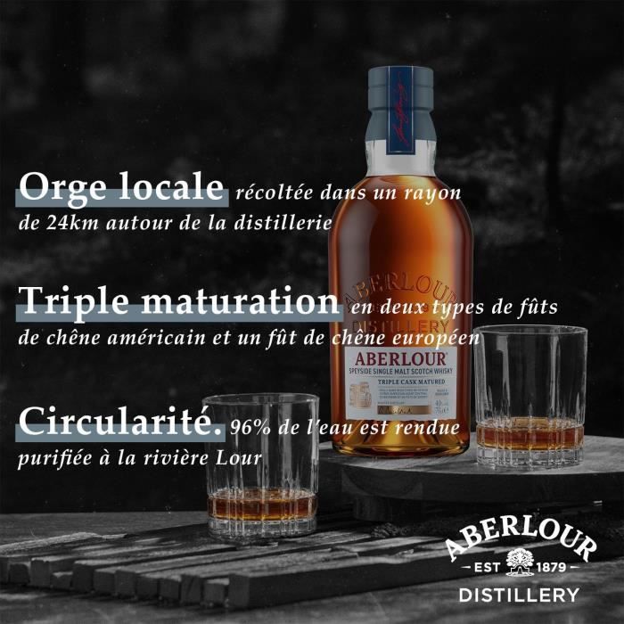 Aberlour - Triple Cask - Whisky Ecossais Single Malt - 40,0% Vol. - 70cl
