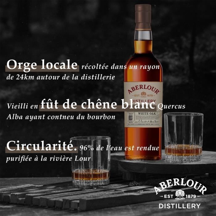 Aberlour - White Oak - Whisky Ecossais Single Malt - 40,0% Vol. - 70cl