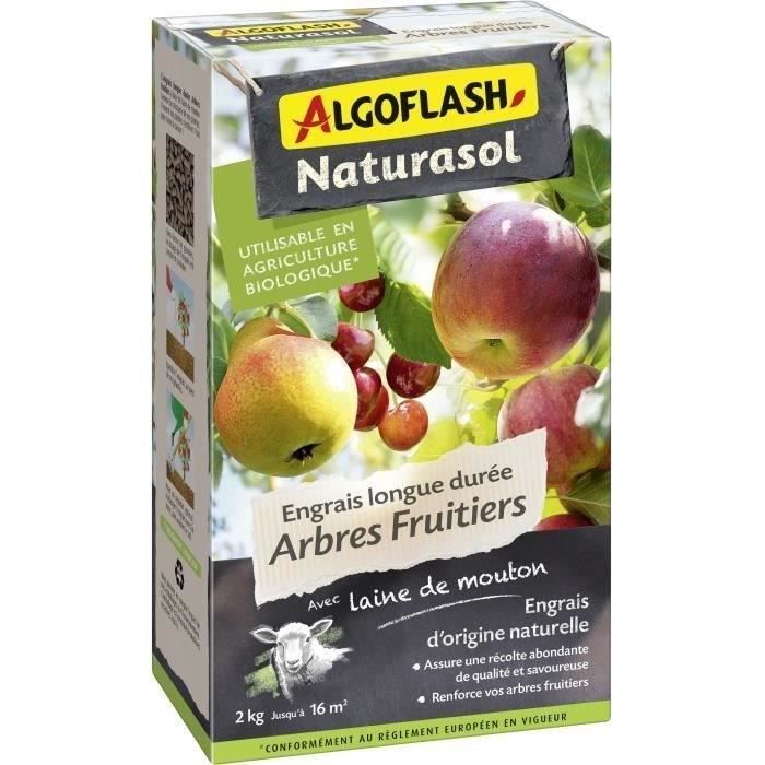 ALGOFLASH NATURASOL Engrais longue durée Arbres fruitiers -2kg