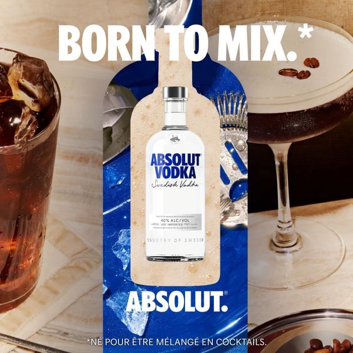 Absolut - Original Vodka Suédoise - 40,0% Vol. - 70cl
