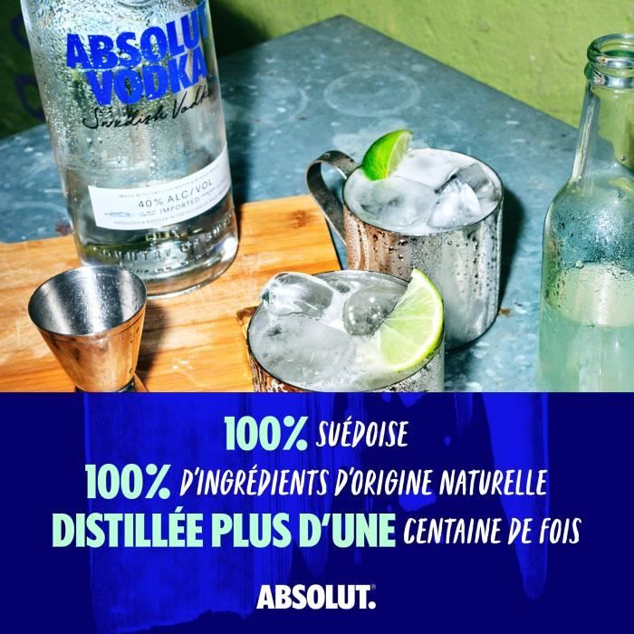 Absolut - Original Vodka Suédoise - 40,0% Vol. - 70cl