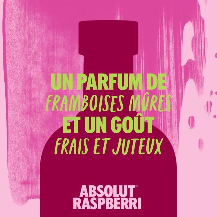 Absolut - Raspberri - Vodka aromatisée - 38,0% Vol. - 70cl