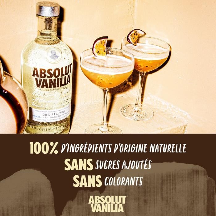 Absolut - Vanille - Vodka aromatisÈe - 38,0% Vol.