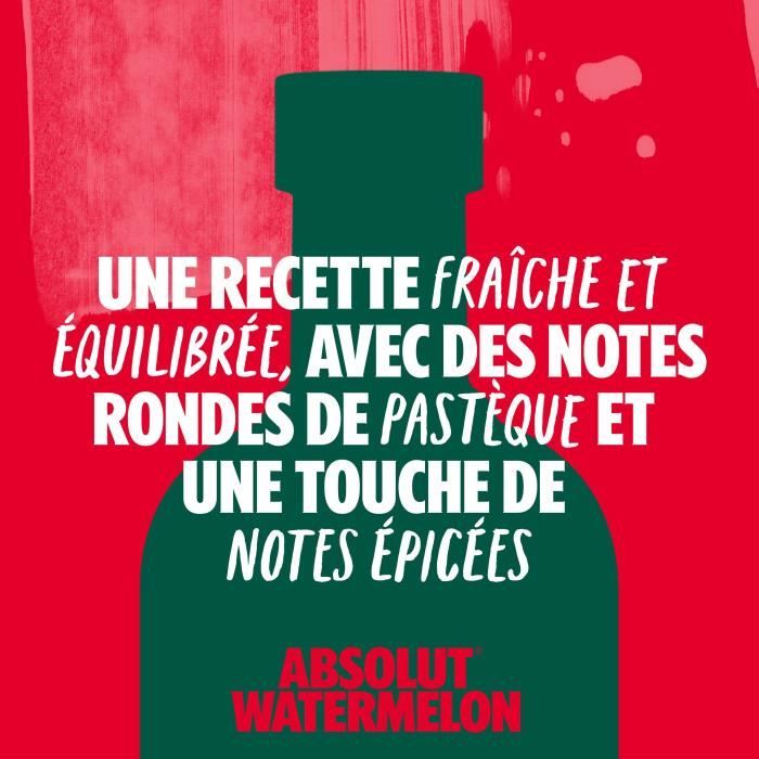 Absolut - Watermelon - Vodka aromatisée - 38,0% Vol. - 70cl