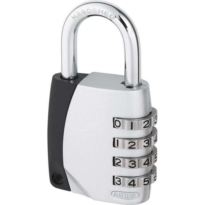 Cadenas a combinaison - ABUS - 155/40 B/DFNLI - Anse acier - Code numÈrique a trois chiffres personnalisable