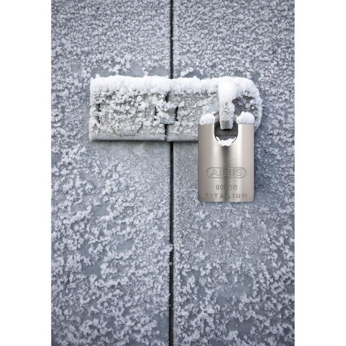 Cadenas - ABUS - 90RK/50 - Anse protégée - Cylindre interchangeable - Protection intempéries