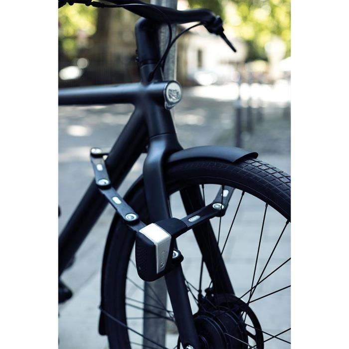 Antivol pliable - ABUS - BORDO ONE 6500A/110 - Support SH - Noir
