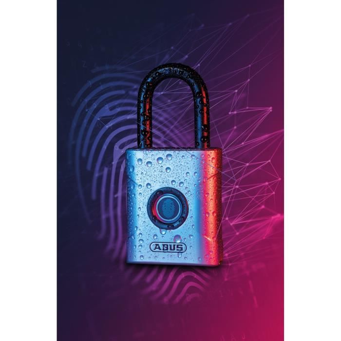 Cadenas - ABUS - 57/45 Touch - Ouverture biomÈtrique - RÈsistant aux intempÈries - Capteur 360∞