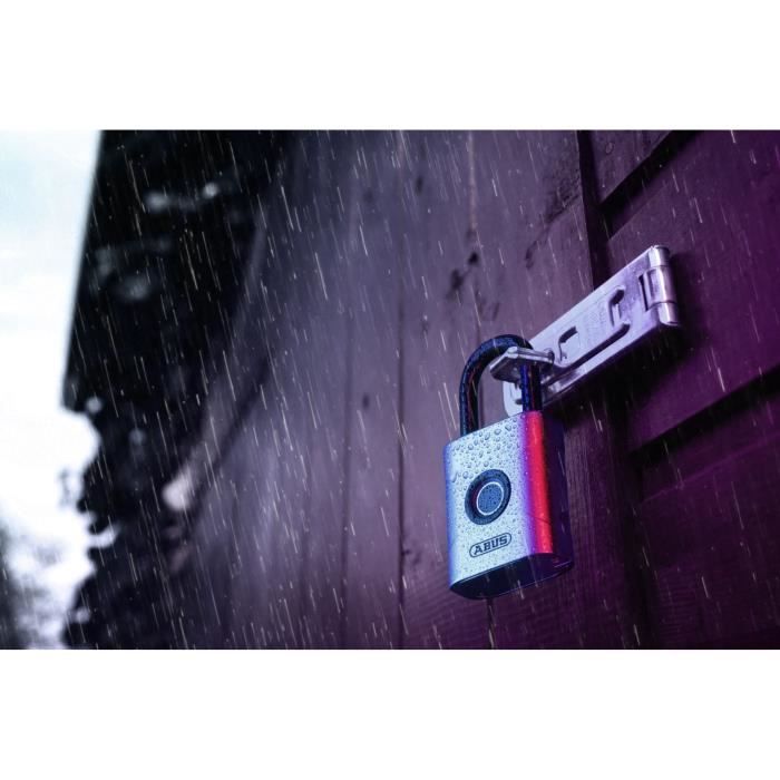 Cadenas - ABUS - 57/45 Touch - Ouverture biomÈtrique - RÈsistant aux intempÈries - Capteur 360∞
