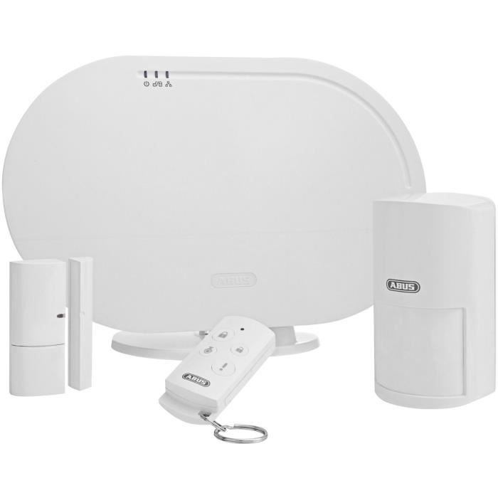 Kit de base domotique - ABUS - FUAA35001A - Installation facile - Plug and Play - DÈtecteurs prÈconfigurÈs