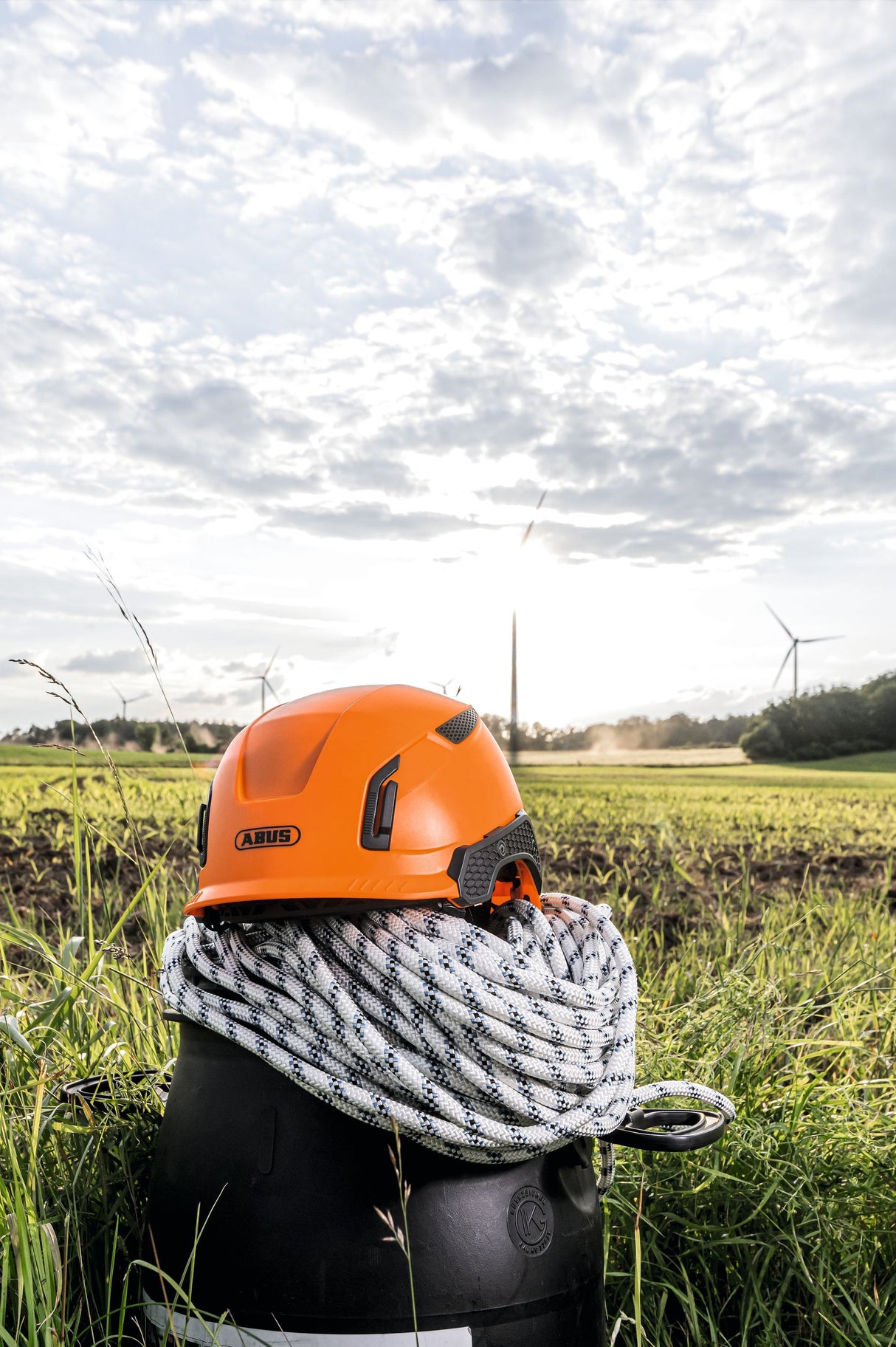 Casque de protection industrielle - ABUS - SPECTOR - Orange