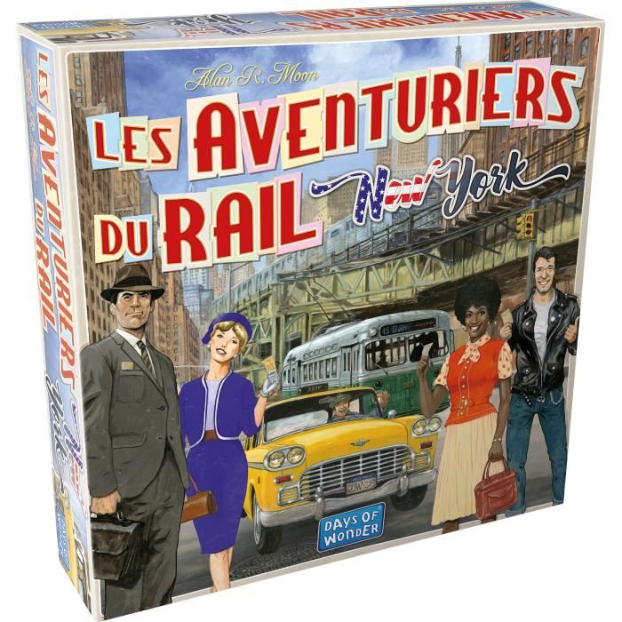 Les Aventuriers du Rail : New York - AC-D…CO - Jeu de sociÈtÈ - 8 ans et plus - 2 a 4 joueurs - 10 a 15 minutes