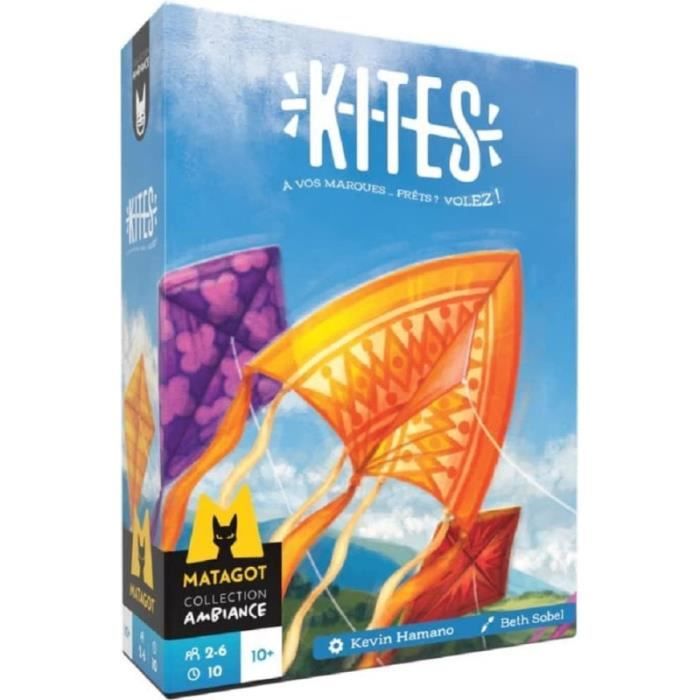 Kites - Asmodee - Jeu de cerfs-volants - Jeu de carte coopÈratif - Des 10 ans