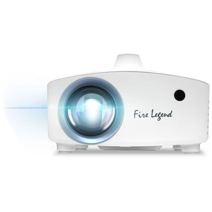 VidÈoprojecteur AOPEN Fire Legend QF13 - LCD - FHD (1920 x 1080) - 6000 Lumens (280 ANSI) - HDMI, USB, WIFI - Haut-parleur 5W