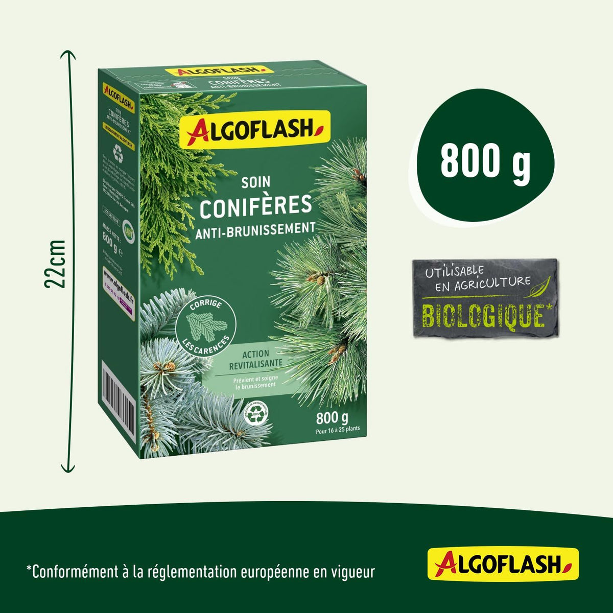 ALGOFLASH Soin coniferes - Anti-brunissement - 800 g