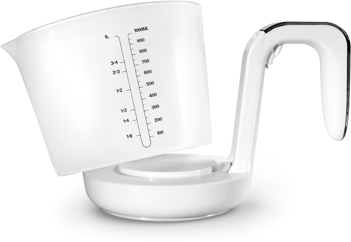 Pichet Gradué/balance - ADE - FRANCA - Verre/Synthétique - 20,7 x 14,6 cm - Inclus 1 pile Cr2032