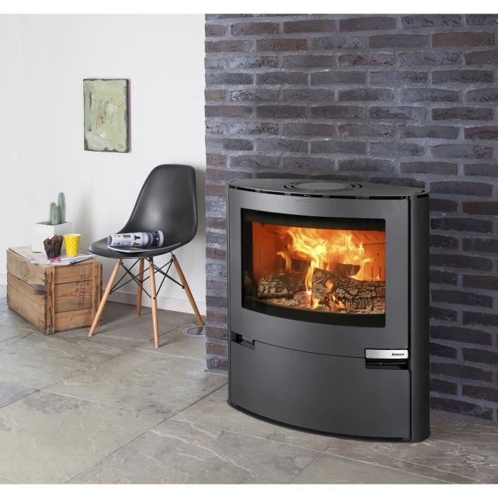 Poele a bois - ADURO 15 - 50551 - 6,5 KW - Noir
