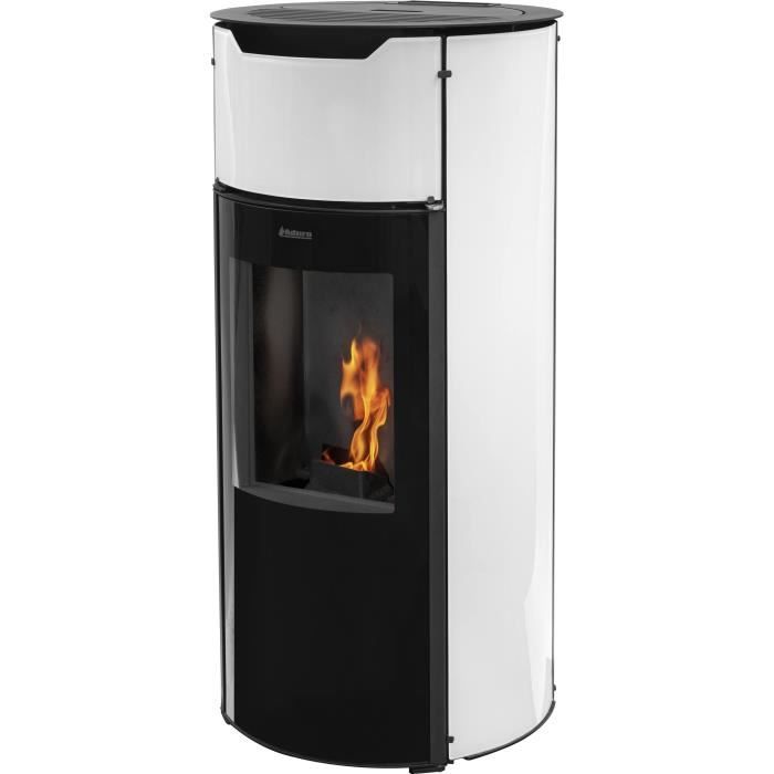 Poele a pellets - ADURO - P1.4 - 50704B - 8 KW - Blanc