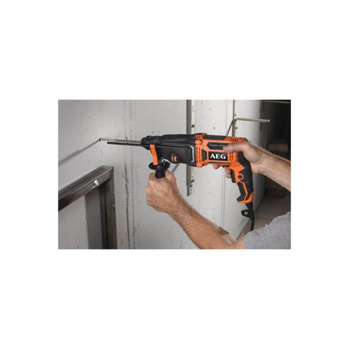AEG - Perforateur SDS+ 24 mm, 800 W, 2,4 Joules EPTA, poignÈe, butÈe, en coffret - BH24IE