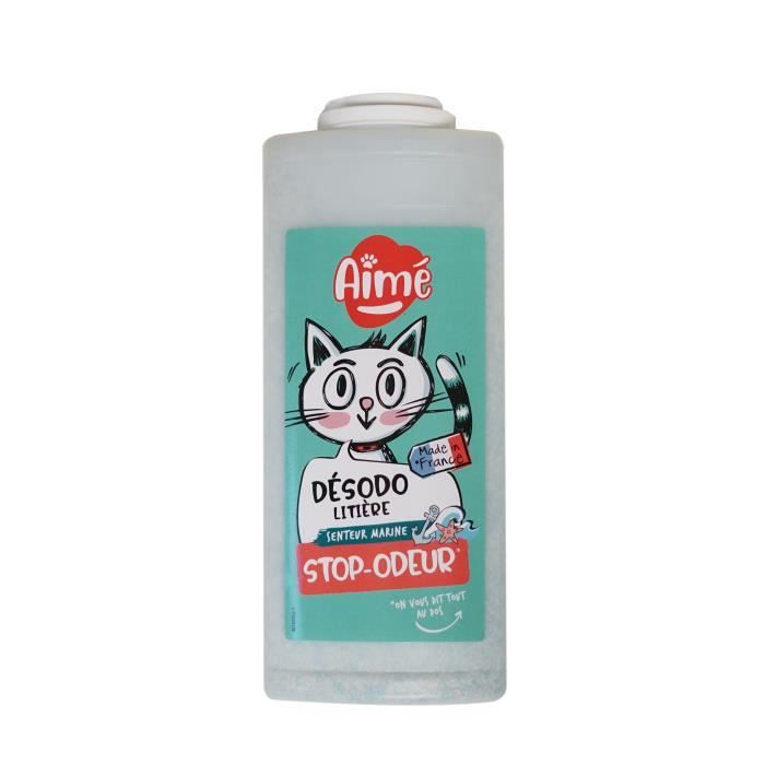 Hygiene chat - AIME - Désodorisant litiere - Marine - 700 ml - 100 % Naturel