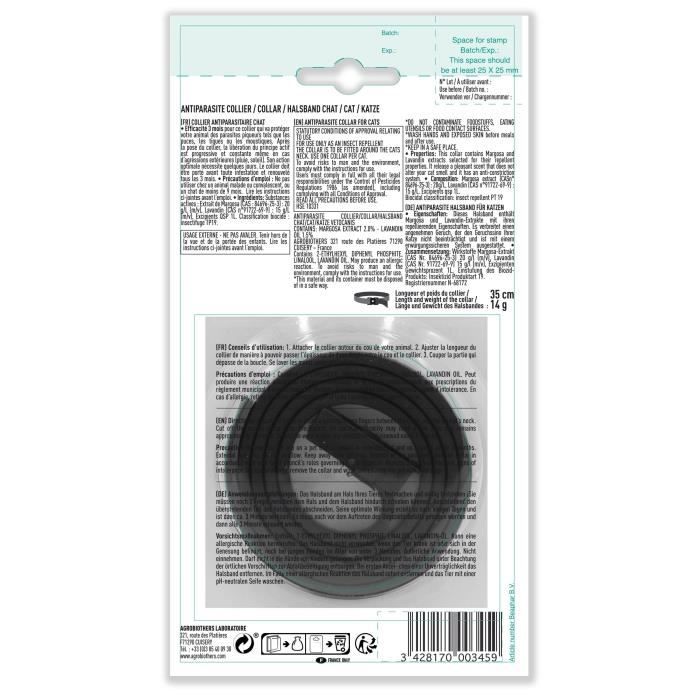 VETOCANIS Collier antiparasitaire Chat