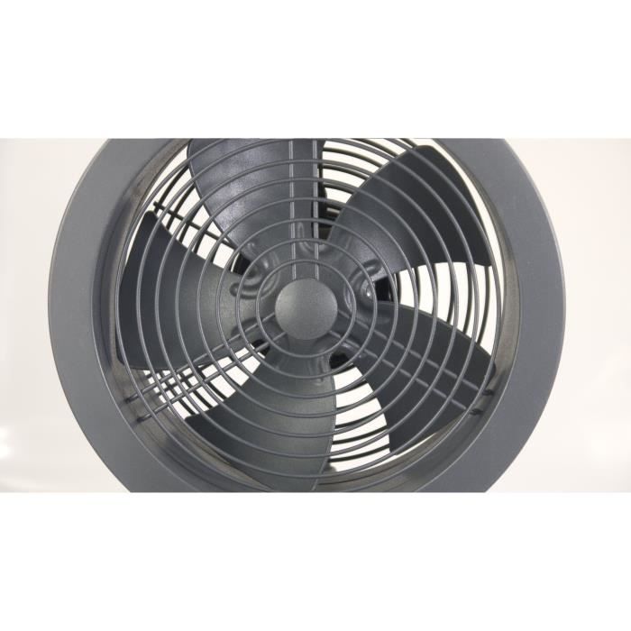 Ventilateur de table - AIR AND ME - Noas - 32 W - Ø 20 cm - Compact - Avec variateur de vitesses - Noir