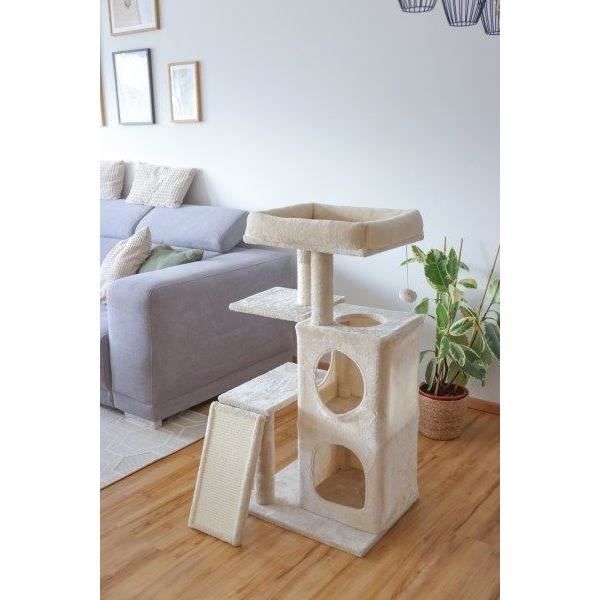 KERBL - Arbre a chat ALESSIA 100 cm - Moelleux - Alcôve a deux étages
