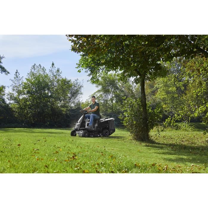 Tondeuse autoportée thermique ALPINA AT2 66 QA 66cm de coupe - Jusqu'a 1500 m² - 224 cm3 - éjection bac 150L