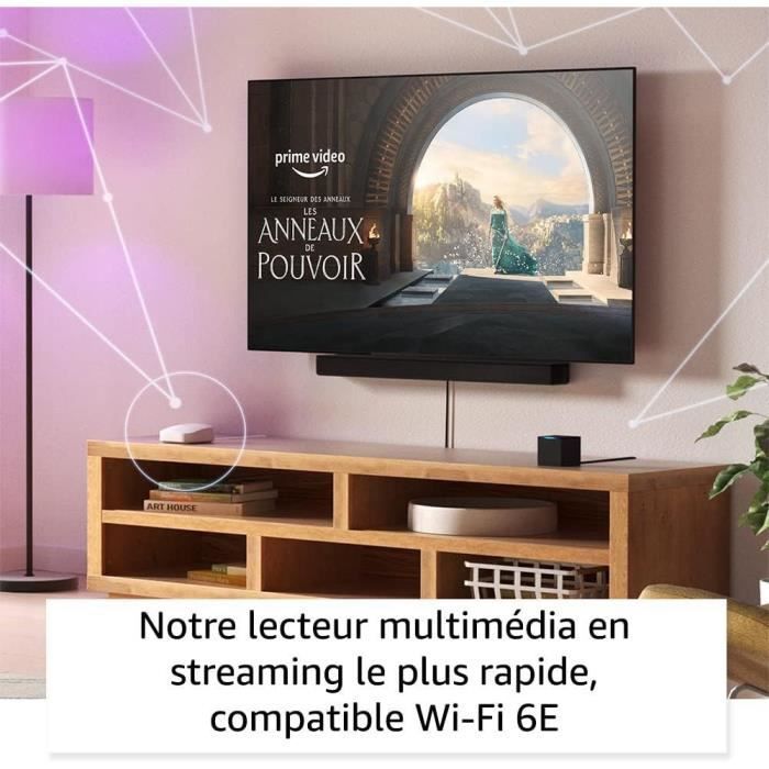 Fire TV Cube - AMAZON - Avec Alexa - Wifi 6E - 4K Ultra HD - Noir