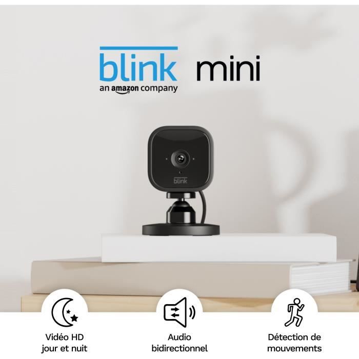 CamÈra de surveillance - BLINK HOME SECURITY - Mini 2-Cam - HD 1080p - Vision nocturne - DÈtection de mouvements