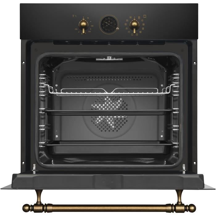 Four multifonction - Catalyse - AMICA - ED17319B RETRO - Noir - 59,5 x 59,5 x 57 cm