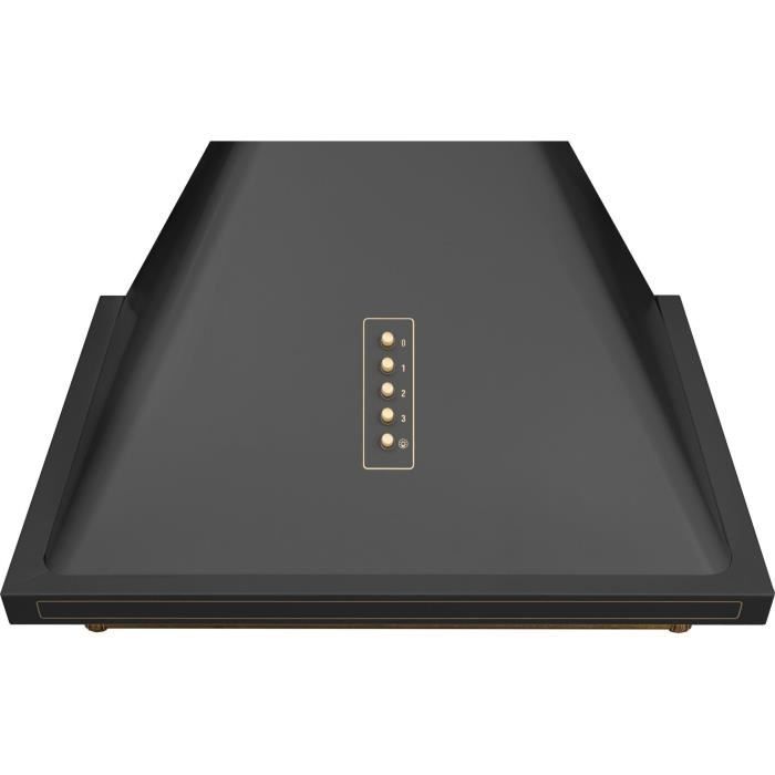 Hotte retro décorative murale - AMICA - OKC6212RA - 76/104 x 60 x 50 cm - Noir