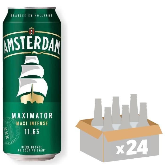 Biere Amsterdam Maximator Maxi intense - Canettes 24 x 50 cl - 11,6°