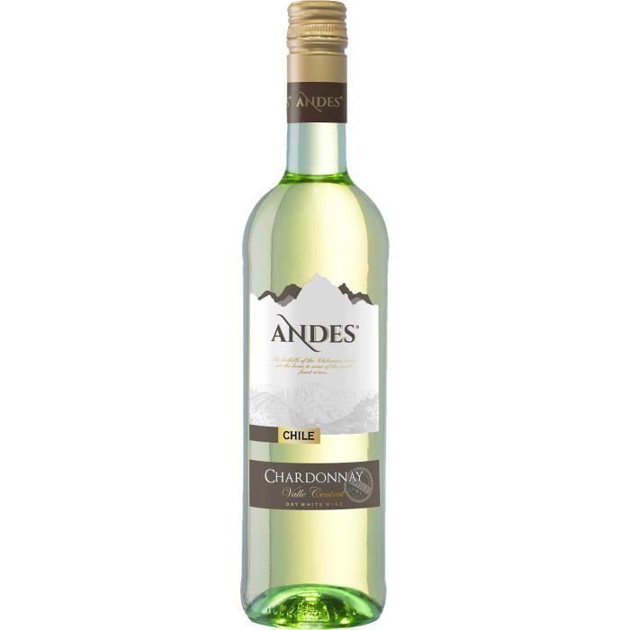 Andes Valle Central 2021 Chardonnay - Vin blanc du Chili