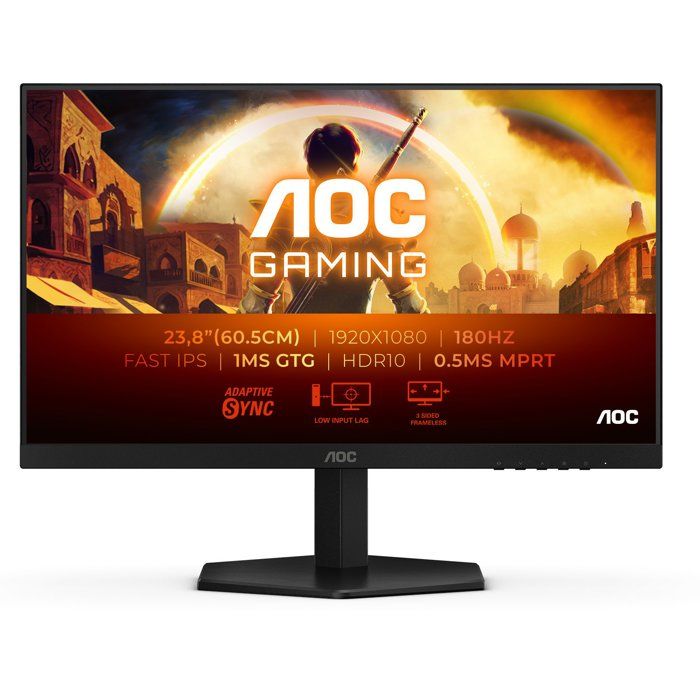 Ecran PC Gamer - AOC - 24'' - FHD - 180Hz - Dalle Fast IPS - 0,5 ms - 24G42E