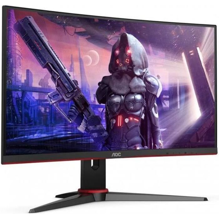 Ecran PC Gamer incurvÈ - AOC C24G2AE/BK - 23,6 FHD - Dalle VA - 1ms - 165Hz - HDMI / VGA / DisplayPort - FreeSync Premium
