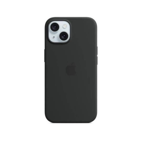 Coque et Ètui tÈlÈphone mobile Apple Coque en silicone avec MagSafe pour iPhone 15 Plus - Noir