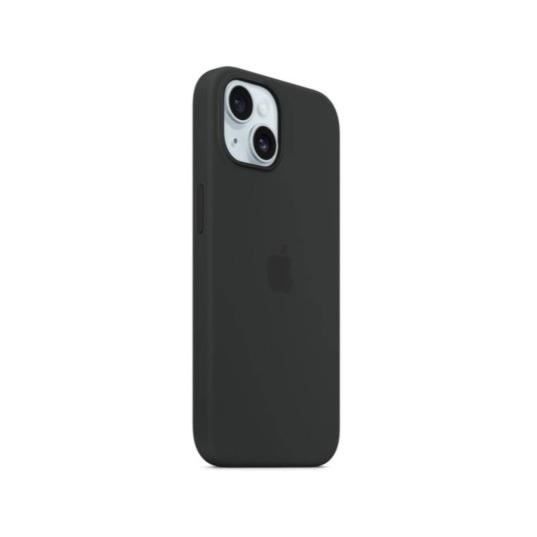 Coque et Ètui tÈlÈphone mobile Apple Coque en silicone avec MagSafe pour iPhone 15 Plus - Noir