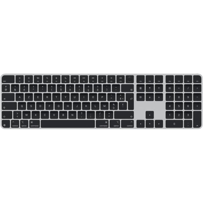 Magic Keyboard Touch ID clavier numerique avec Apple silicon - FR - Touches noires
