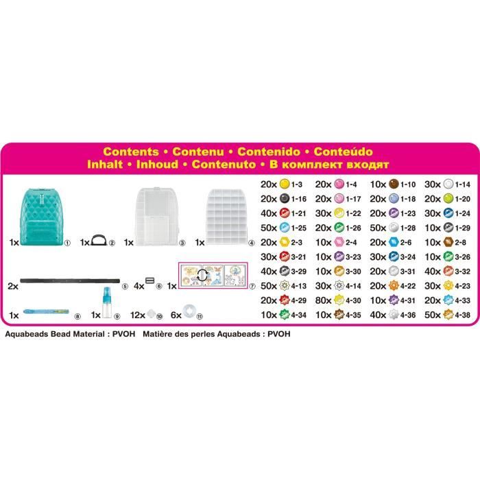 Jeu de perles a repasser - AQUABEADS - 31993 - Sac-a-dos crÈatif DX