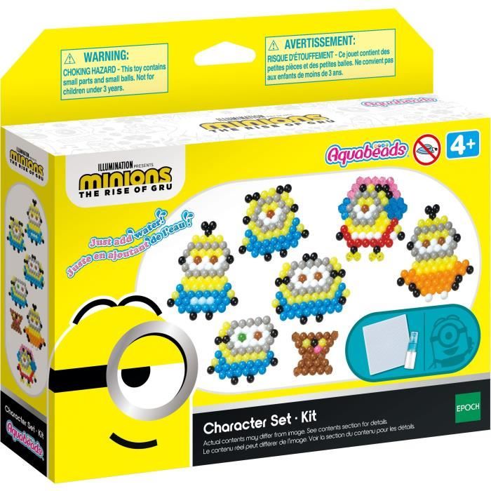Kit de perles Les Minions 2 - Aquabeads - Recrée tes personnages préférés du film