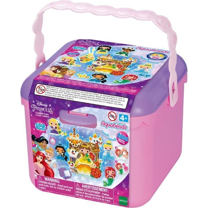 Aquabeads La box Princesses Disney, Jouet, perles qui collent avec de l'eau, Convient aux enfants a partir de 4 ans