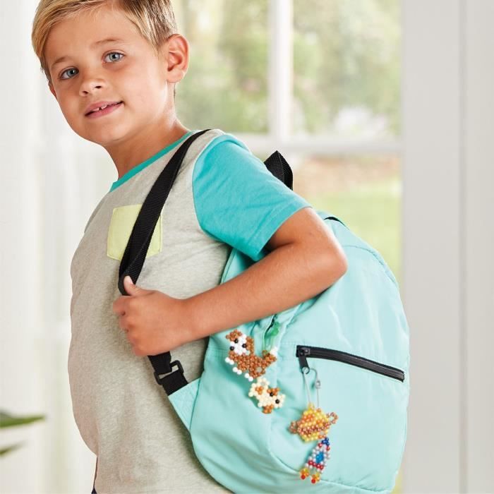 Aquabeads Mes porte-clés et suspensions, Coffret création, perles qui collent avec de l'eau, 35025, des 4 ans