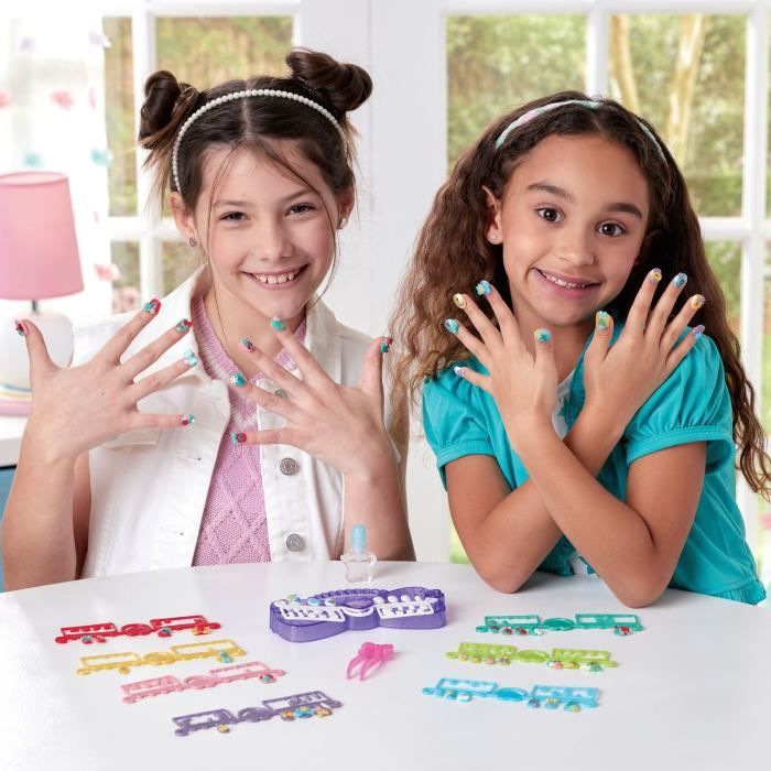 Aquabeads Le coffret de manucure des Princesses Disney, perles qui collent avec de l'eau, 35071, Des 4 ans